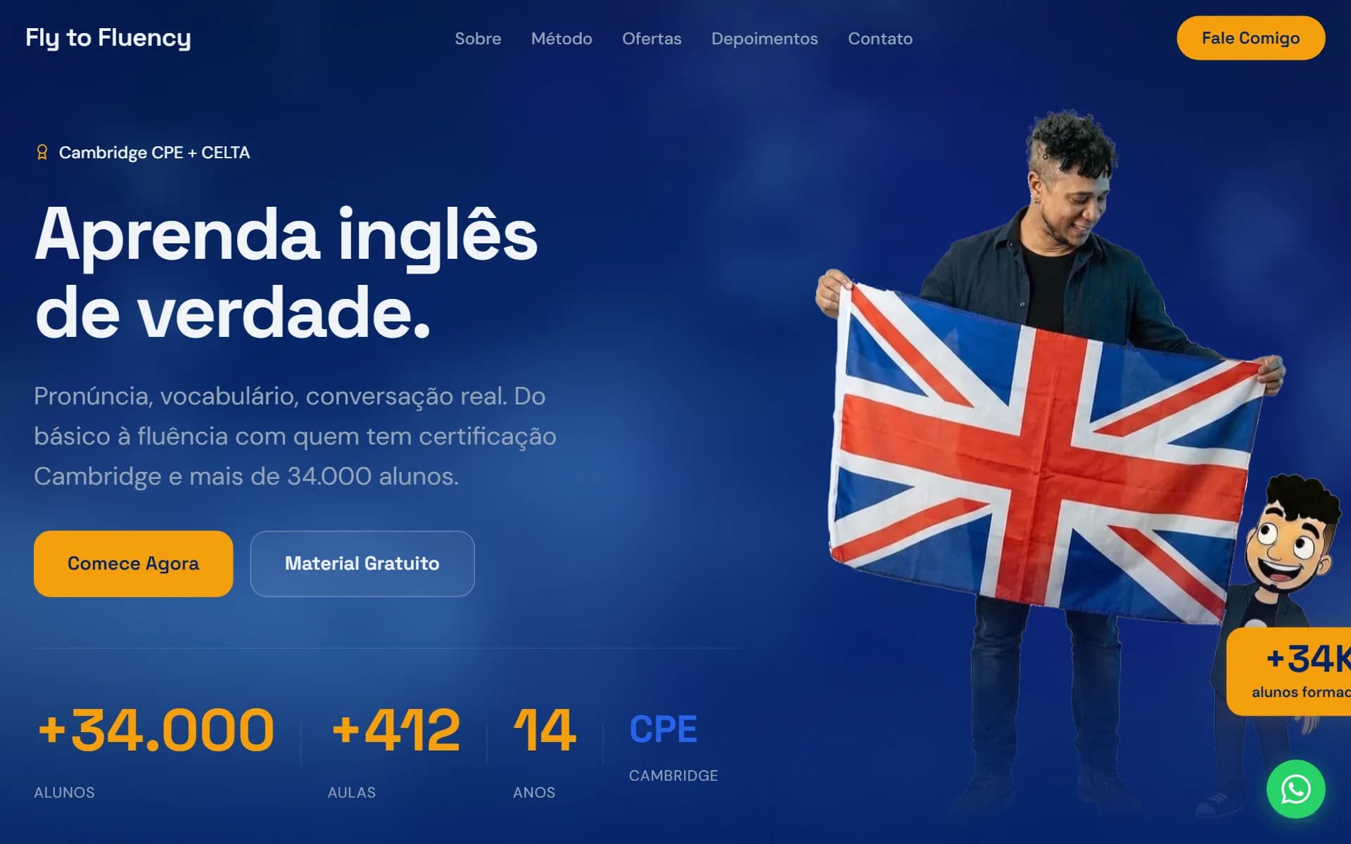 Site de Rodger Koller, Professor de inglês · Online